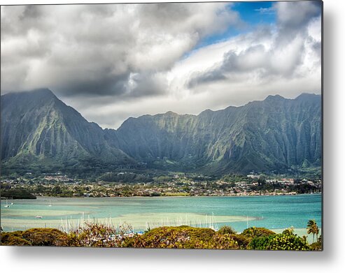 Hawaii Metal Print featuring the photograph Ko'olau and H-3 in Color by Dan McManus