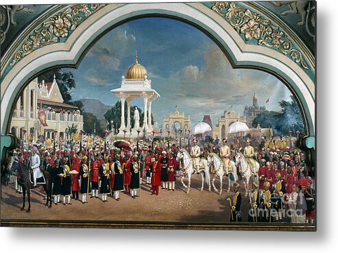 20th Century Metal Print featuring the painting Krishna Raja Wadiyar Iv by Granger