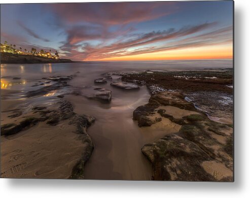 La Jolla Metal Print featuring the photograph La Jolla After Dark by Paul Schultz