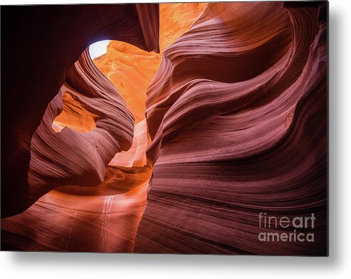 Antelope Canyon Metal Print featuring the photograph Lady in the Wind by JR Photography