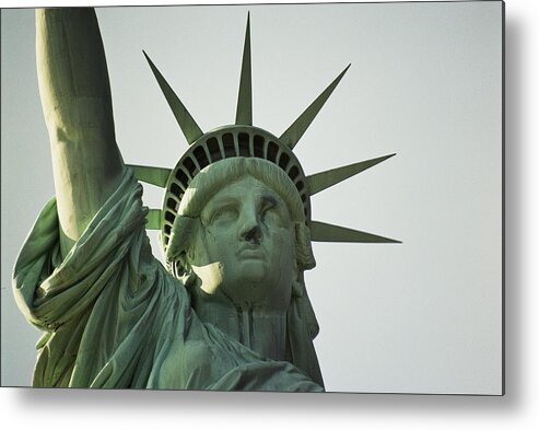 Statue Of Liberty Metal Print featuring the photograph Lady Liberty by Lucia Vicari