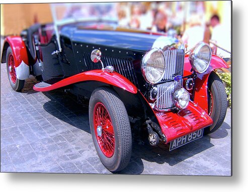 Vehicles Metal Print featuring the photograph Lagonda by Richard Denyer