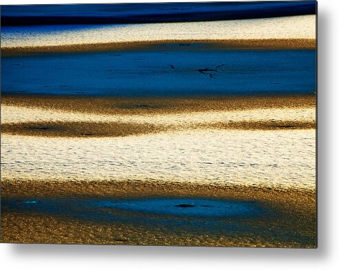 Winter Abstract Metal Print featuring the photograph Lake Ice Abstract #8397 by Irwin Barrett