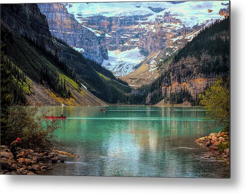 Lake Metal Print featuring the photograph Lake Louise - Canadian Rockies by Maria Angelica Maira