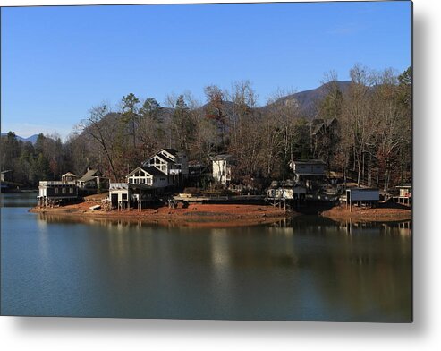 Lake Lure Metal Print featuring the photograph Lake Lure Reflection by Karen Ruhl