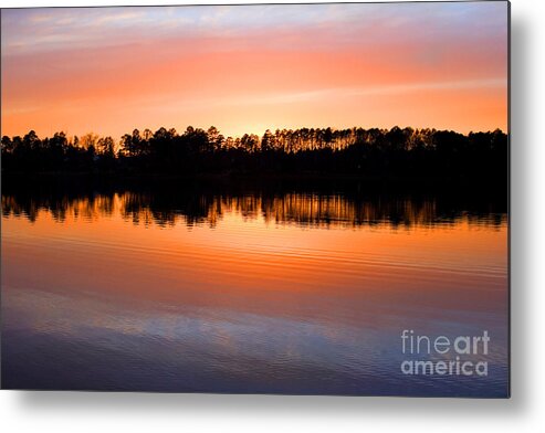 Sunset Metal Print featuring the photograph Lake Maumelle Sunset by Tim Hightower
