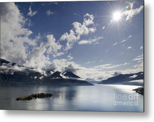 Lake Metal Print featuring the photograph Lake with islands by Mats Silvan