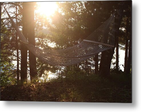 North Metal Print featuring the photograph Lakeside Hammock by Nicholas Miller
