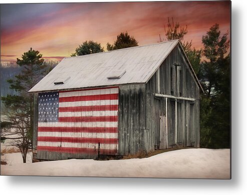 Barn Metal Print featuring the photograph Land That I Love by Lori Deiter