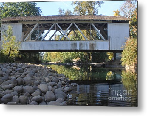 Larwood Bridge Metal Print featuring the photograph Larwood Bridge by Nelson Smith