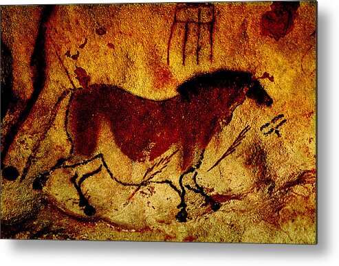 Horse Metal Print featuring the digital art Lascaux Horse by Asok Mukhopadhyay