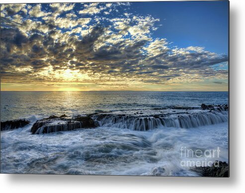 Late Metal Print featuring the photograph Late Afternoon in Laguna Beach by Eddie Yerkish