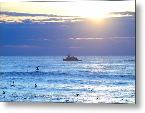 Fire Island Metal Print featuring the photograph Late Sunrise by Newwwman
