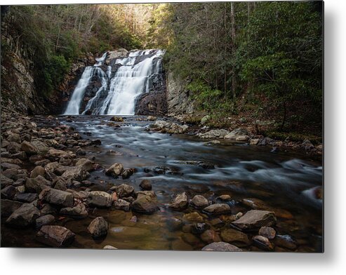 Waterfall Metal Print featuring the photograph Laurel Falls in Autumn #1 by Jeff Severson