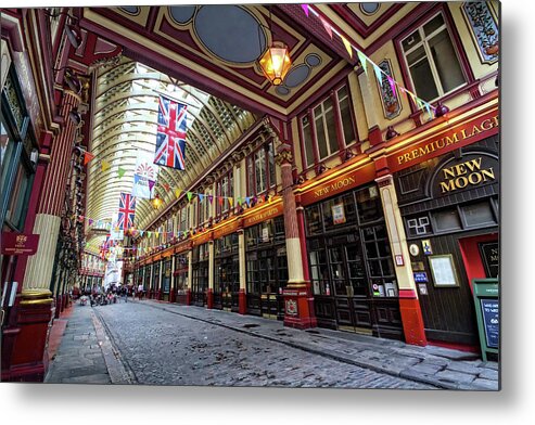 British Metal Print featuring the photograph Leadenhall Market by Shirley Mitchell