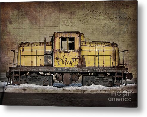 Train Metal Print featuring the photograph Left To Rust by Judy Wolinsky