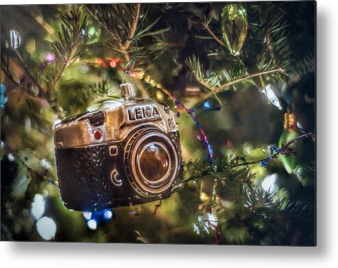 Scott Norris Photography. Christmas Tree Metal Print featuring the photograph Leica Christmas by Scott Norris