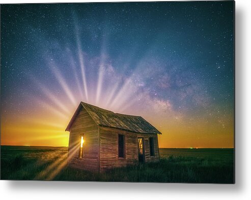 Night Photography Metal Print featuring the photograph Let Your Light Shine by Darren White