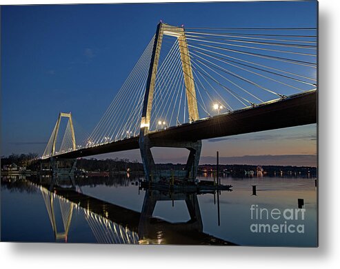 Lewis Metal Print featuring the photograph Lewis and Clark Bridge - D009999 by Daniel Dempster