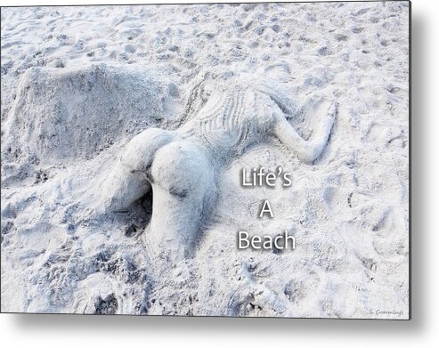 Beach Metal Print featuring the photograph Life's A Beach by Sharon Cummings by Sharon Cummings
