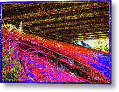 Chromatic Poetics Metal Print featuring the mixed media Light at the End of the Tunnel -Tribute to Aretha Franklin by Aberjhani