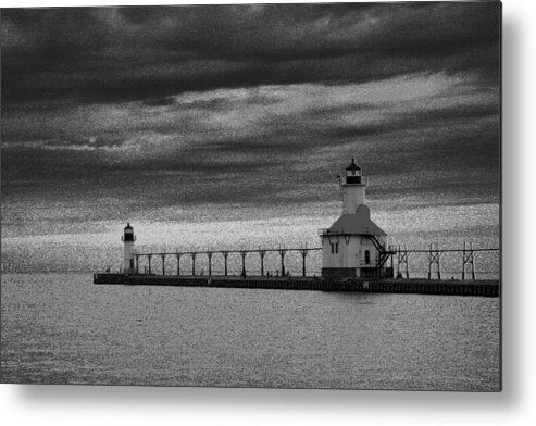 Lighthouse Metal Print featuring the photograph Light to Guide You by Julie Lueders 