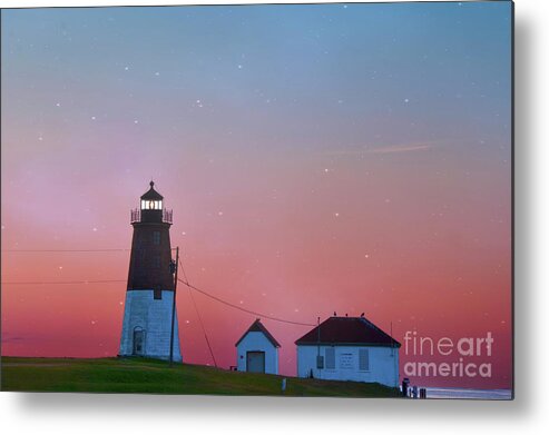 Architecture Metal Print featuring the photograph Lighthouse at Sunrise by Juli Scalzi