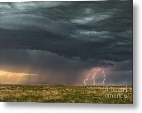 Clouds Metal Print featuring the photograph Lightning by Patti Schulze