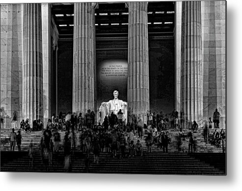 Washington Metal Print featuring the photograph Lincoln Memorial # 5 by Allen Beatty