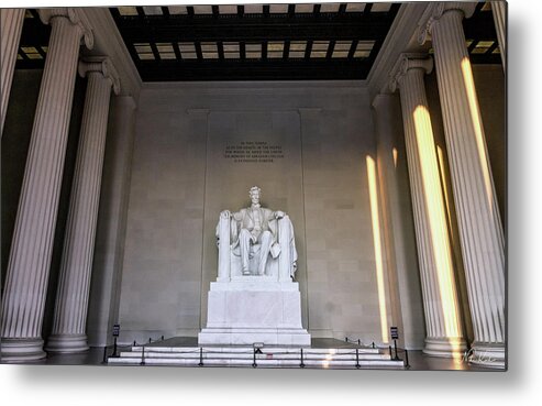 Usa Metal Print featuring the photograph Lincoln Memorial by Framing Places