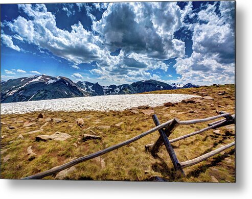 Colorado Metal Print featuring the photograph Lingering Snow by David Thompsen