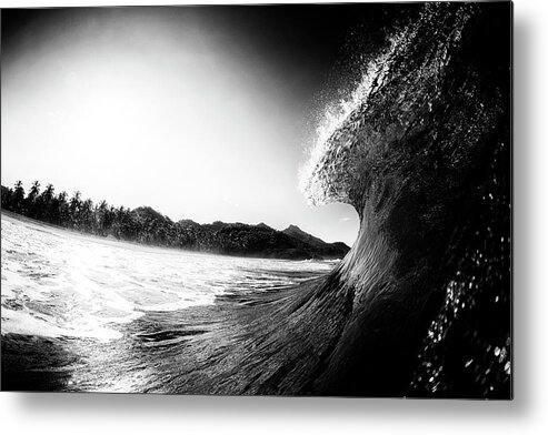 Surfing Metal Print featuring the photograph lip by Nik West