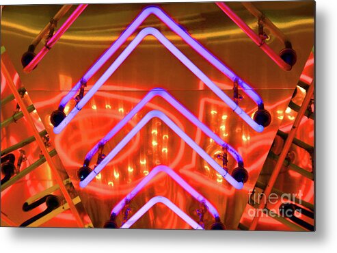 Neon Metal Print featuring the photograph Lit Up by Dan Holm