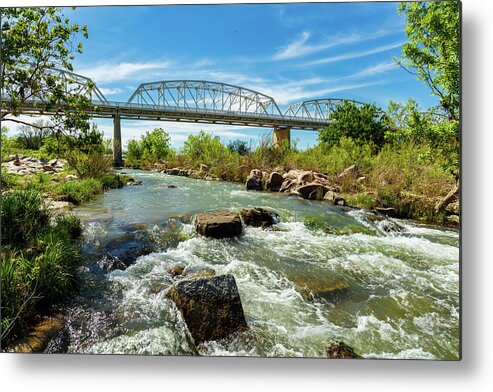 Highway 71 Metal Print featuring the photograph Llano River by Raul Rodriguez