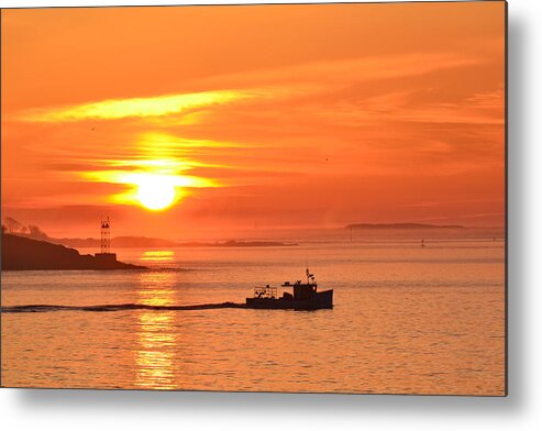 Lobster Boat Metal Print featuring the photograph Lobster Boat by Colleen Phaedra