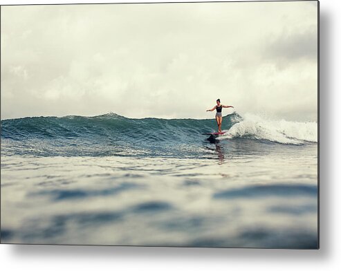 Surfing Metal Print featuring the photograph Lola by Nik West