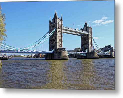 London Bridge Metal Print featuring the photograph Tower of London Bridge by Doolittle Photography and Art