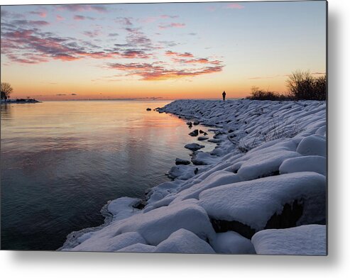 Georgia Mizuleva Metal Print featuring the photograph Lone Figure by Georgia Mizuleva