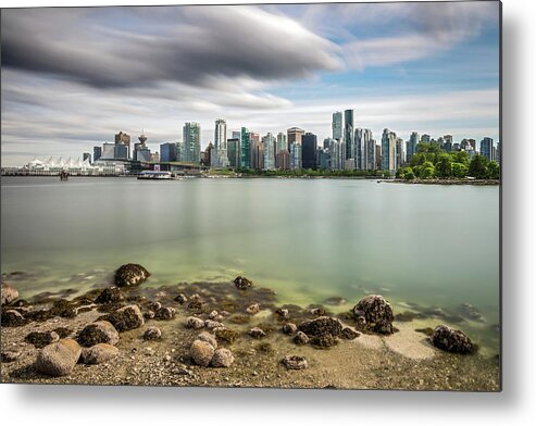Vancouver Metal Print featuring the photograph Long Exposure of Vancouver City by Pierre Leclerc Photography