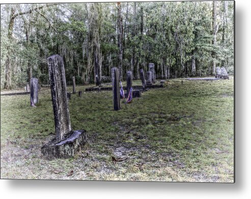 Cemetery Metal Print featuring the photograph Long Gone by Harry B Brown