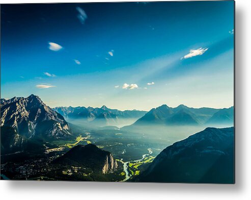 Mountain Metal Print featuring the photograph Look From The Top by Britten Adams
