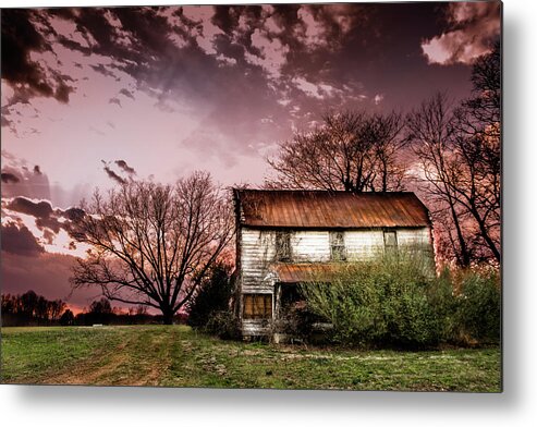Abandoned Homes Metal Print featuring the photograph Lost In Time by Cynthia Wolfe