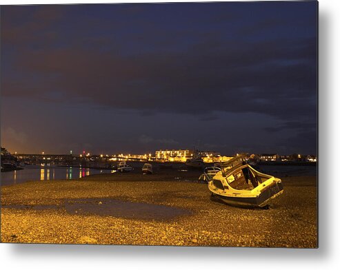 River Metal Print featuring the photograph Low tide at dusk by Hazy Apple