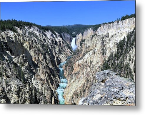 Photosbymch Metal Print featuring the photograph Lower Falls from Artist Point by M C Hood