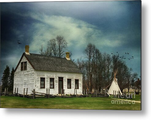 Building Metal Print featuring the photograph Fraser House In Lower Fort Garry by Teresa Zieba