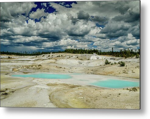 Landscape Metal Print featuring the photograph Lower Geyser Basin by Synda Whipple