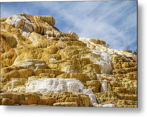 Bateson Metal Print featuring the photograph Mammoth Hot Springs Colors by Steven Bateson