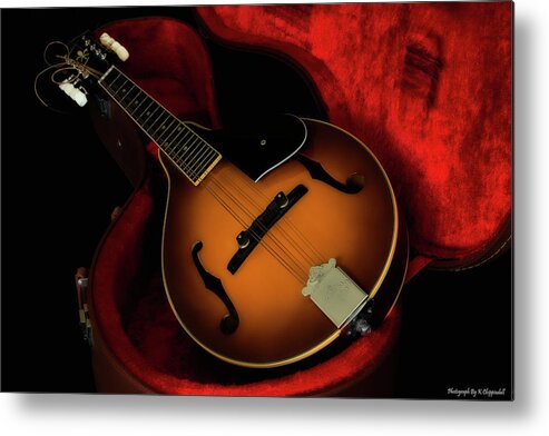 Mandolin Guitar  Metal Print featuring the photograph Mandolin guitar 66661 by Kevin Chippindall