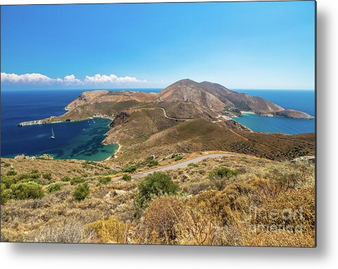 Greece Metal Print featuring the photograph Mani Beaches Greece by Benny Marty