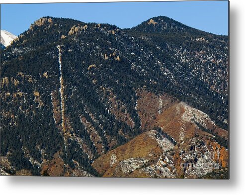 Manitou Incline Metal Print featuring the photograph Manitou Incline photographed from Red Rock Canyon by Steven Krull